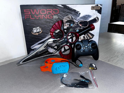 🚀⚔️ La Espada Voladora del Futuro – Luces LED + Acrobacias Extremas