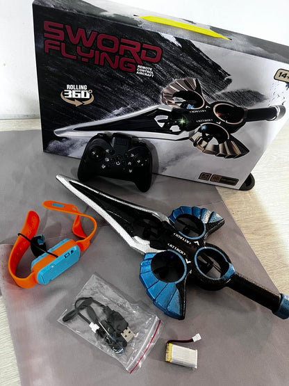 🚀⚔️ La Espada Voladora del Futuro – Luces LED + Acrobacias Extremas