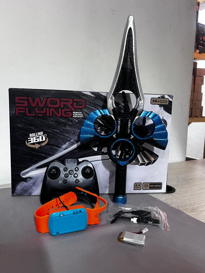 🚀⚔️ La Espada Voladora del Futuro – Luces LED + Acrobacias Extremas