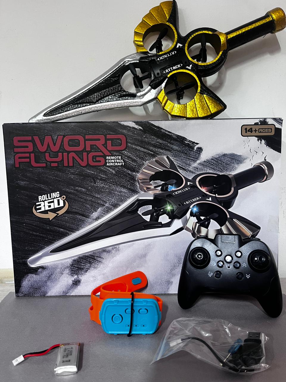 🚀⚔️ La Espada Voladora del Futuro – Luces LED + Acrobacias Extremas