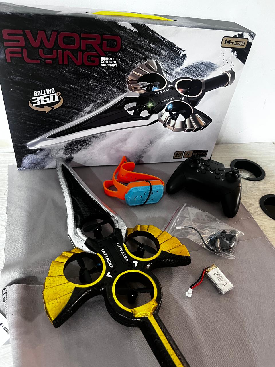 🚀⚔️ La Espada Voladora del Futuro – Luces LED + Acrobacias Extremas