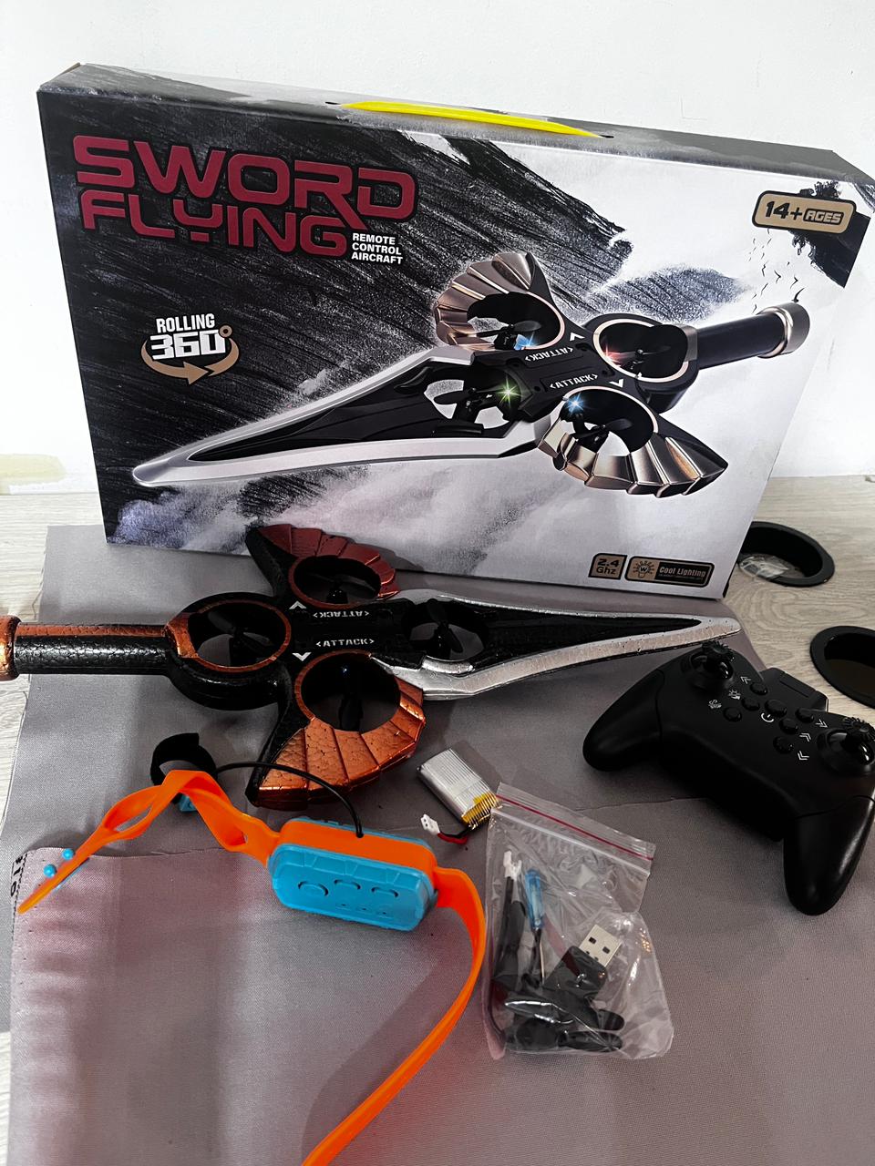 🚀⚔️ La Espada Voladora del Futuro – Luces LED + Acrobacias Extremas